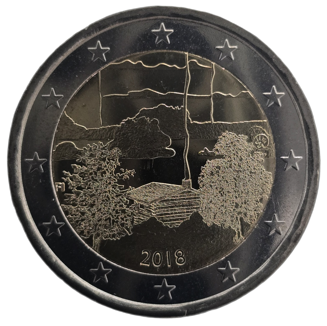 2 euros conmemorativa Cultura finlandesa de la Sauna